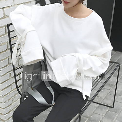Dames Standaard Sweatshirt Effen huismerk kopen in de aanbieding Dames Standaard Sweatshirt Effen huismerk kopen in de aanbieding