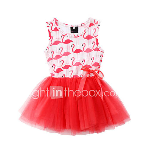 Kinderen Peuter Meisjes Dier Jurk Rood huismerk kopen in de aanbieding