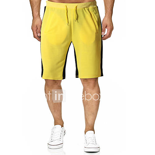 Heren Standaard Shorts Broek Print Oranje huismerk kopen in de aanbieding