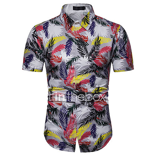 Heren Overhemd Geometrisch Regenboog Xl huismerk kopen in de aanbieding