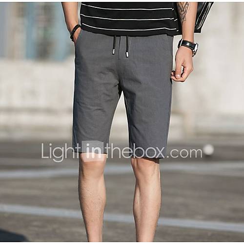 Heren Standaard Shorts Broek Effen Rood huismerk kopen in de aanbieding