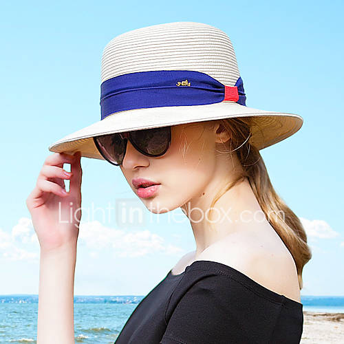 Dames Standaard Strokleurenblok Strohoed Lente Zomer Zwart Beige Marine Blauw huismerk kopen in de aanbieding Dames Standaard Strokleurenblok Strohoed Lente Zomer Zwart Beige Marine Blauw huismerk kopen in de aanbieding