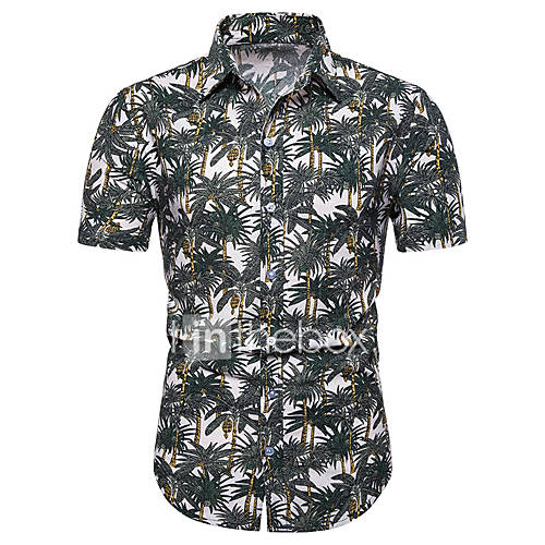 Heren Print Overhemd Kleurenblok Tribal Blauw Xxxl huismerk kopen in de aanbieding