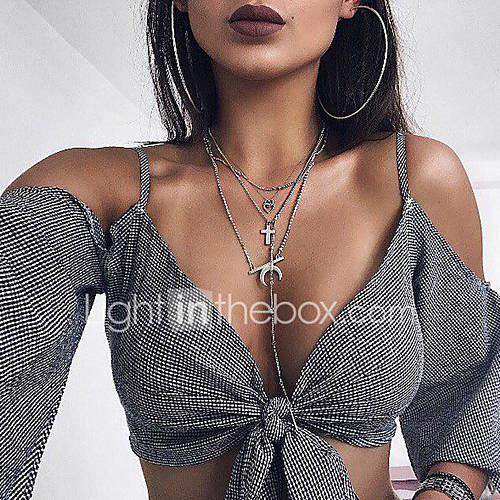 Dames Patchwork T Shirt Blokken Zwart huismerk kopen in de aanbieding