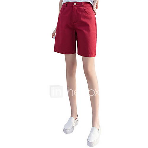 Dames Street Chic Shorts Broek Effen Geel huismerk kopen in de aanbieding