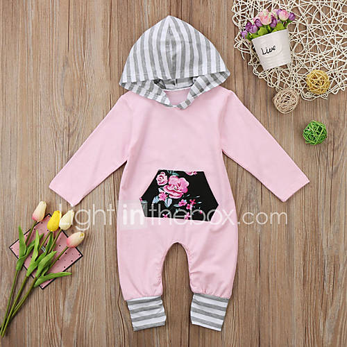 Baby Meisjes Actief Standaard Gestreept Bloemen Print Lange Mouw Katoen Polyester Eendelig Blozend Roze huismerk kopen in de aanbieding Baby Meisjes Actief Standaard Gestreept Bloemen Print Lange Mouw Katoen Polyester Eendelig Blozend Roze huismerk kopen in de aanbieding