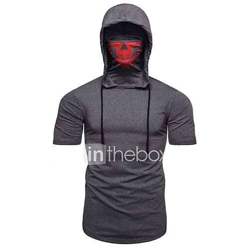 Heren T Shirt Effen Doodskoppen Zwart Xl huismerk kopen in de aanbieding