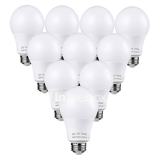 Zdm 10St 5W Led Lampen 45 Watt Equivalent 3000K 6000K Daglicht Wit Geen Flikkering E26 E27 Medium Schroefbasislampen 450Lumen Niet Dimbaar Ac110V Ac220V huismerk kopen in de aanbieding Zdm 10St 5W Led Lampen 45 Watt Equivalent 3000K 6000K Daglicht Wit Geen Flikkering E26 E27 Medium Schroefbasislampen 450Lumen Niet Dimbaar Ac110V Ac220V huismerk kopen in de aanbieding