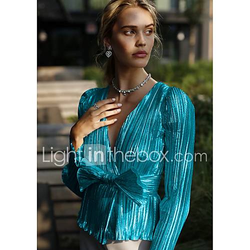 Dames Blouse Effen Zilver huismerk kopen in de aanbieding