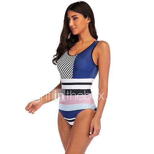 Dames Blauw Blozend Roze Bikini Zwemkleding Kleurenblok L Xl Xxl huismerk kopen in de aanbieding