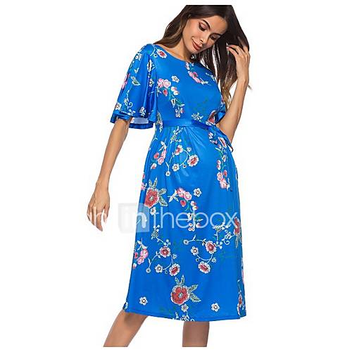 Midi Damessjaal Voor Dames Blauw M L Xl Xxl huismerk kopen in de aanbieding