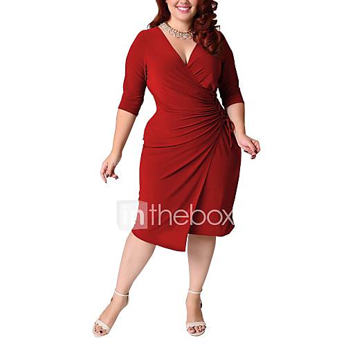 Dames Elegant Schede Jurk Effen Veters Midi huismerk kopen in de aanbieding Dames Elegant Schede Jurk Effen Veters Midi huismerk kopen in de aanbieding