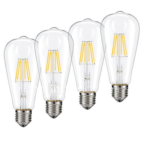 4Pcs 6 W Led Gloeilampen 540 Lm E26 E27 St64 6 Kralen Cob Dimbaar Warm Wit Koel 220 240 V Rohs huismerk kopen in de aanbieding 4Pcs 6 W Led Gloeilampen 540 Lm E26 E27 St64 6 Kralen Cob Dimbaar Warm Wit Koel 220 240 V Rohs huismerk kopen in de aanbieding