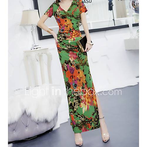 Midi Damessjaal Voor Dames V Hals Groen S M L Xl huismerk kopen in de aanbieding