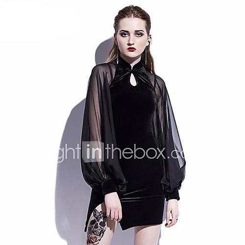 Dames Elegant Recht Jurk Effen Netstof Mini huismerk kopen in de aanbieding Dames Elegant Recht Jurk Effen Netstof Mini huismerk kopen in de aanbieding