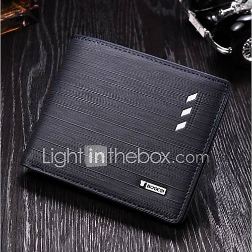 Heren Tassen Pu Portomonnees Rits Blauw Koffie huismerk kopen in de aanbieding