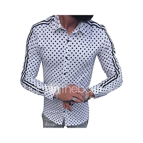 Heren Overhemd Polka Dot Klaver huismerk kopen in de aanbieding Heren Overhemd Polka Dot Klaver huismerk kopen in de aanbieding