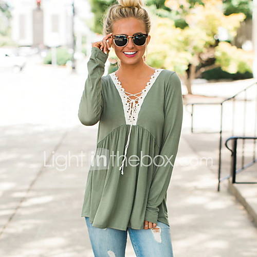 Dames Patchwork T Shirt Effen Klaver huismerk kopen in de aanbieding Dames Patchwork T Shirt Effen Klaver huismerk kopen in de aanbieding