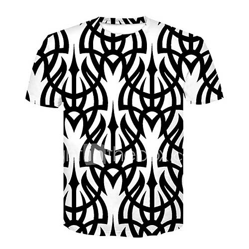 Heren T Shirt Gestreept Zwart Xxl huismerk kopen in de aanbieding