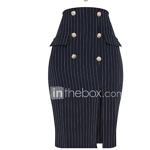 Dames Standaard Haak Rokken Gestreept huismerk kopen in de aanbieding