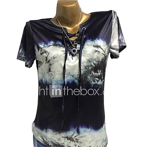 Dames T Shirt Bloemen Geometrisch Blauw Xxxl huismerk kopen in de aanbieding Dames T Shirt Bloemen Geometrisch Blauw Xxxl huismerk kopen in de aanbieding