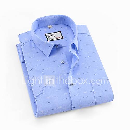 Heren Overhemd Kleurenblok Blauw Xxl huismerk kopen in de aanbieding