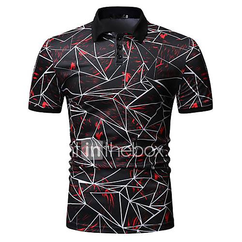 Heren Print Polo Kleurenblok Blauw Xl huismerk kopen in de aanbieding Heren Print Polo Kleurenblok Blauw Xl huismerk kopen in de aanbieding