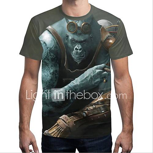 Heren Print T Shirt Geometrisch Leger Groen Xl huismerk kopen in de aanbieding Heren Print T Shirt Geometrisch Leger Groen Xl huismerk kopen in de aanbieding