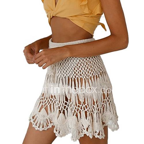 Dames Mini Lijnrokken Effen Gekleurd huismerk kopen in de aanbieding