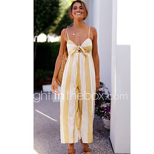 Dames Standaard Chinos Zwaar Katoen Broek Print Geel huismerk kopen in de aanbieding