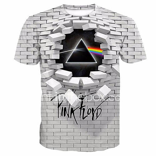 Heren Print T Shirt Geometrisch 3D Letter Ronde Hals Wit Xxxxl huismerk kopen in de aanbieding Heren Print T Shirt Geometrisch 3D Letter Ronde Hals Wit Xxxxl huismerk kopen in de aanbieding