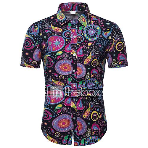 Heren Overhemd Tribal Marineblauw Xxxl huismerk kopen in de aanbieding