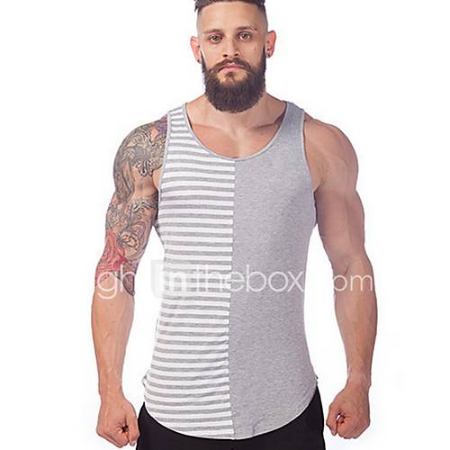 Heren Singlet Gestreept Blauw huismerk kopen in de aanbieding Heren Singlet Gestreept Blauw huismerk kopen in de aanbieding