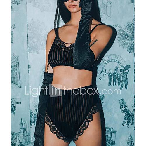 Dames Kostuum Nachtkleding Effen Gestreept Kant huismerk kopen in de aanbieding