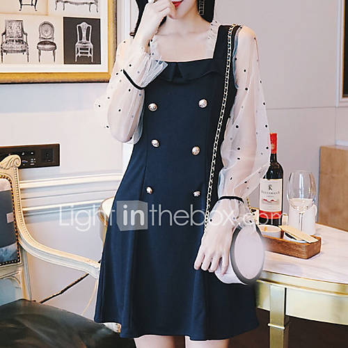 Dames Standaard A Lijn Jurk Boven De Knie huismerk kopen in de aanbieding