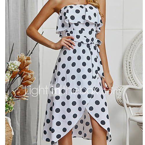 Damestrui Overhemden Dames Strapless Wijn Wit Geel S M L Xl huismerk kopen in de aanbieding