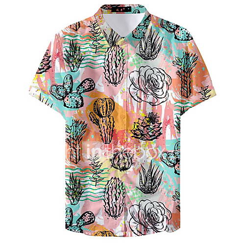 Heren Overhemd Grafisch Regenboog Xl huismerk kopen in de aanbieding