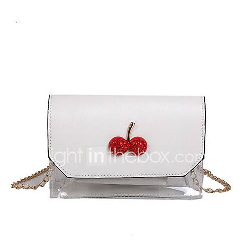 Dames Tassen Pvc Pu Crossbodytas Rits Zwart Zilver Blozend Roze huismerk kopen in de aanbieding