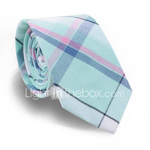 Heren Feest Werk Actief Print Ruitjes Stropdas huismerk kopen in de aanbieding
