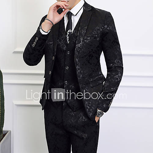 Smokings Standaard Pasvorm Inkeping Single Breasted Twee Knoops Polyester Gemengde Kleuren huismerk kopen in de aanbieding Smokings Standaard Pasvorm Inkeping Single Breasted Twee Knoops Polyester Gemengde Kleuren huismerk kopen in de aanbieding
