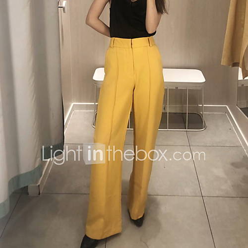 Dames Standaard Bootcut Broek Effen Klaver huismerk kopen in de aanbieding Dames Standaard Bootcut Broek Effen Klaver huismerk kopen in de aanbieding