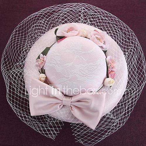 Dames Kentucky Derby Standaard Polyesterbloemen Vissershoed Blozend Roze Beige huismerk kopen in de aanbieding