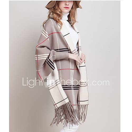 Dames Gestreept 34 Mouw Cloak Capes Queen Anne Winter Grijs Fuchsia Khaki Een Maat huismerk kopen in de aanbieding Dames Gestreept 34 Mouw Cloak Capes Queen Anne Winter Grijs Fuchsia Khaki Een Maat huismerk kopen in de aanbieding