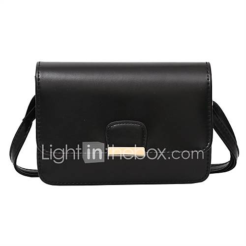 Dames Tassen Pu Crossbodytas Effen Kleur Zwart Rood huismerk kopen in de aanbieding