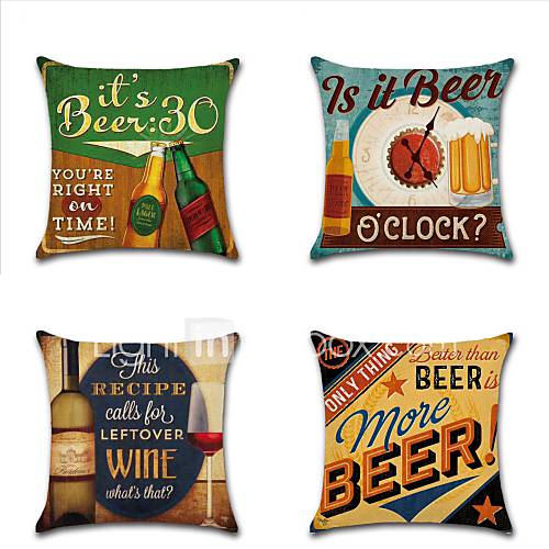 40 Stk Katoen Linnen Kussenhoes Voedsel Vakantie Modieus Modern Kussen Gooien huismerk kopen in de aanbieding