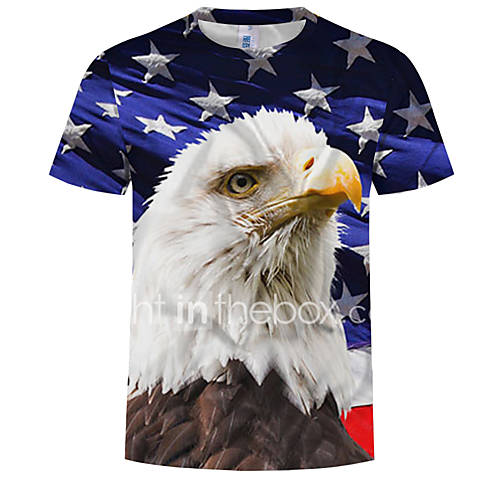 Heren Print T Shirt 3D Dier Regenboog Xxxxl huismerk kopen in de aanbieding