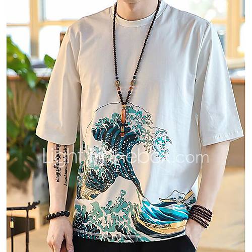 Heren T Shirt Grafisch Wit Xxxl huismerk kopen in de aanbieding Heren T Shirt Grafisch Wit Xxxl huismerk kopen in de aanbieding