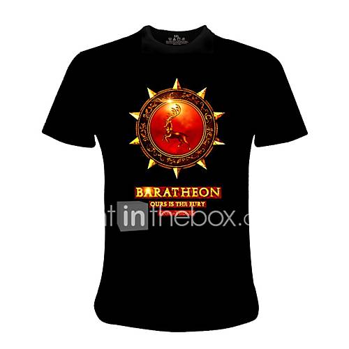 Heren Print T Shirt 3D Wit Xl huismerk kopen in de aanbieding