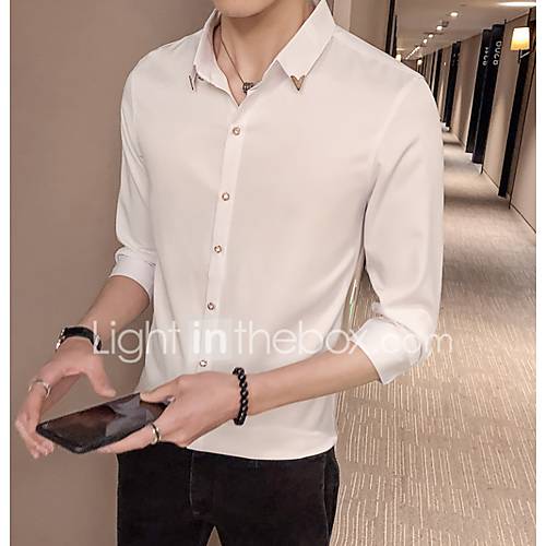 Heren Overhemd Effen Wit huismerk kopen in de aanbieding