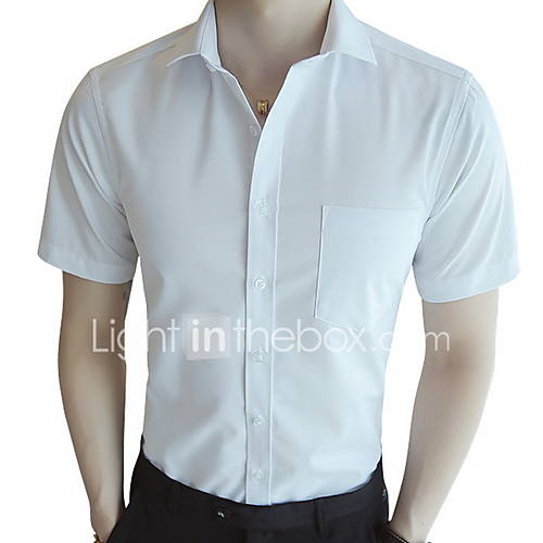 Heren Overhemd Effen Blauw 41 huismerk kopen in de aanbieding